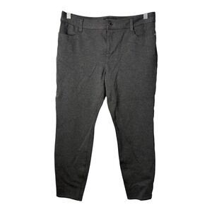 Talbots Petites Gray Knit Ponte Pants Pull On Career Trousers Women Size 8P‎